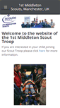 Mobile Screenshot of 1stmiddletonscouts.com