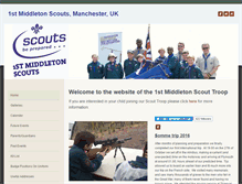 Tablet Screenshot of 1stmiddletonscouts.com